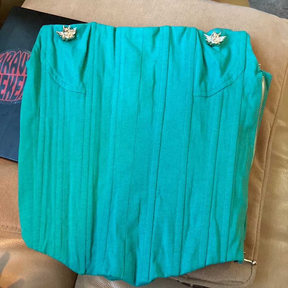 Boys lie corset top teal medium